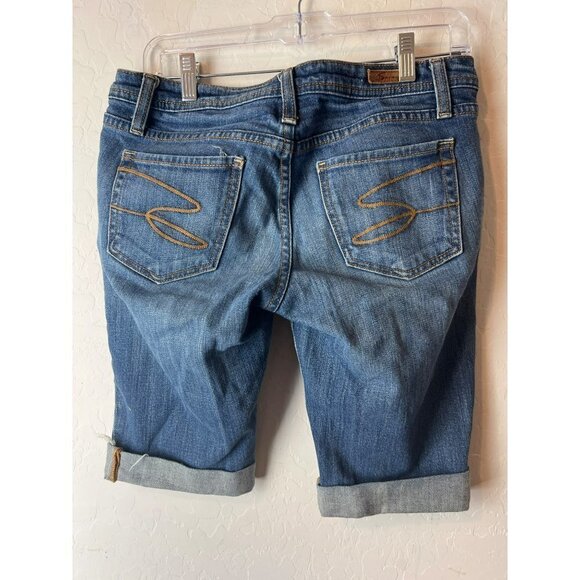 Women Seven7 Cut Off Jean Shorts Sz 30 Medium Wash - Picture 4 of 8